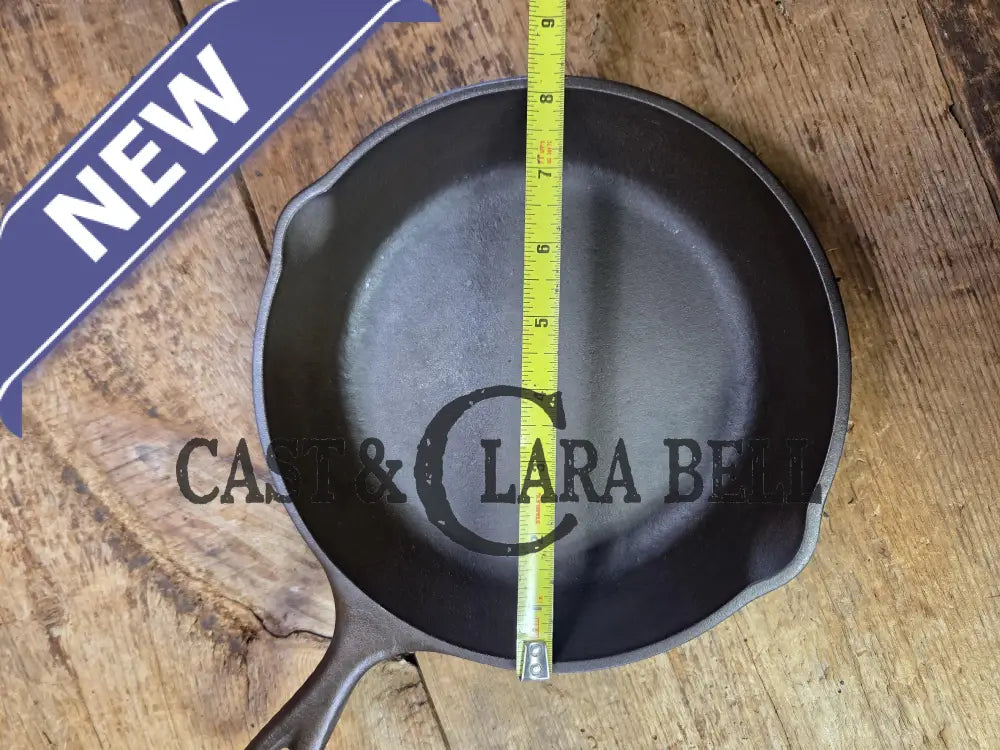 1960’s era Lodge #5 Cast Iron Skillet SK with 3 Notch Heat Ring ’D3’ SC24