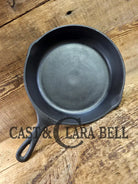 1960’s era Lodge #6 Cast Iron Skillet SK with 3 Notch Heat Ring ’H’. Great daily user!