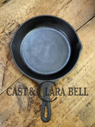 1960’s era Lodge #6 Cast Iron Skillet SK with 3 Notch Heat Ring ’H’. Great daily user!