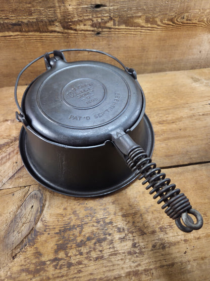 1920's Early Wagner Ware 1408 #8 Waffle Iron with Tall Base!  A wonderful waffle iron for all cook tops.  Great gift!!