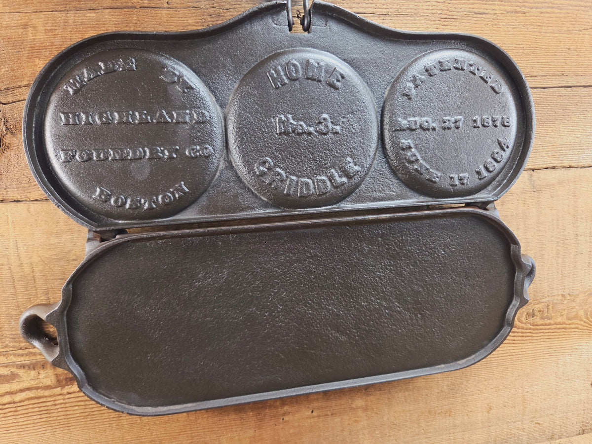 Hot Item!! Late 1800’s Fully Marked Highland Foundry Co pancake flop griddle. Very unique gift idea and new family