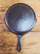 Gorgeous Early 1900’s Lodge #6 Skillet with Single Notch Heat Ring with ’I’ makers mark. Not an easy one to find.