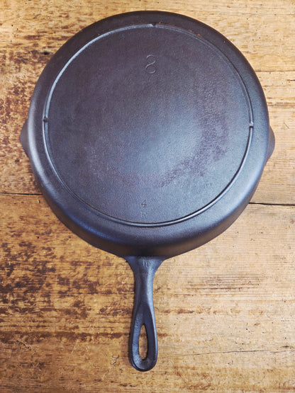 The Clara Bell Classic!  1940's Era Three notch Lodge #8 cast iron skillet.