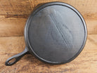 Antique elegant gate-marked unknown #9 skillet. Amazing condition Est 1880’s Era. Flat handle raised #9 Pattern Skillet