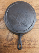 Antique elegant gate-marked unknown #8 skillet. Wonderfully preserved. Est 1880’s Era. Flat handle # Pattern Skillet