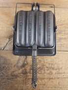 What a COOL novelty! Rare Dixie Mfg and Co. Dixie Dog cornbread waffle iron! Waffle Iron