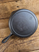 Unique! 1930’s era Martin Stove & Range Co. #8 ’Three Notch’ Cast Iron Skillet with Text Logo. Versatile and elegant