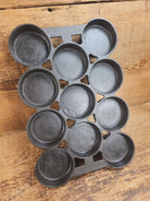 HTF 1920’s Griswold No. 1 Gem Pan Variation 1 11 cup p/n 940. Rarity 4 Bakeware