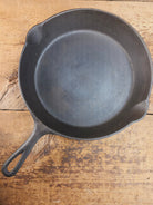 1910’s very early Lodge #8 Cast Iron Skillet with Single Notch and Raised C Skillet
