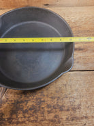 1910’s very early Lodge #8 Cast Iron Skillet with Single Notch and Raised C Skillet