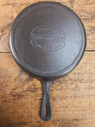 HTF Martin Stove & Range Co. #7 Cast Iron Skillet with ’Hamburger’ Logo. Versatile and elegant Skillet