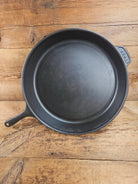 A #15 Skillet exists?? California based AB&I early 1900’s custom made milled bottom #15 skillet. One of the biggest you