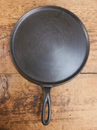 Early 1930’s Era Lodge #9 Round Griddle. Harder to find piece raised X and incised 9. Pancakes and Grilled Cheese!