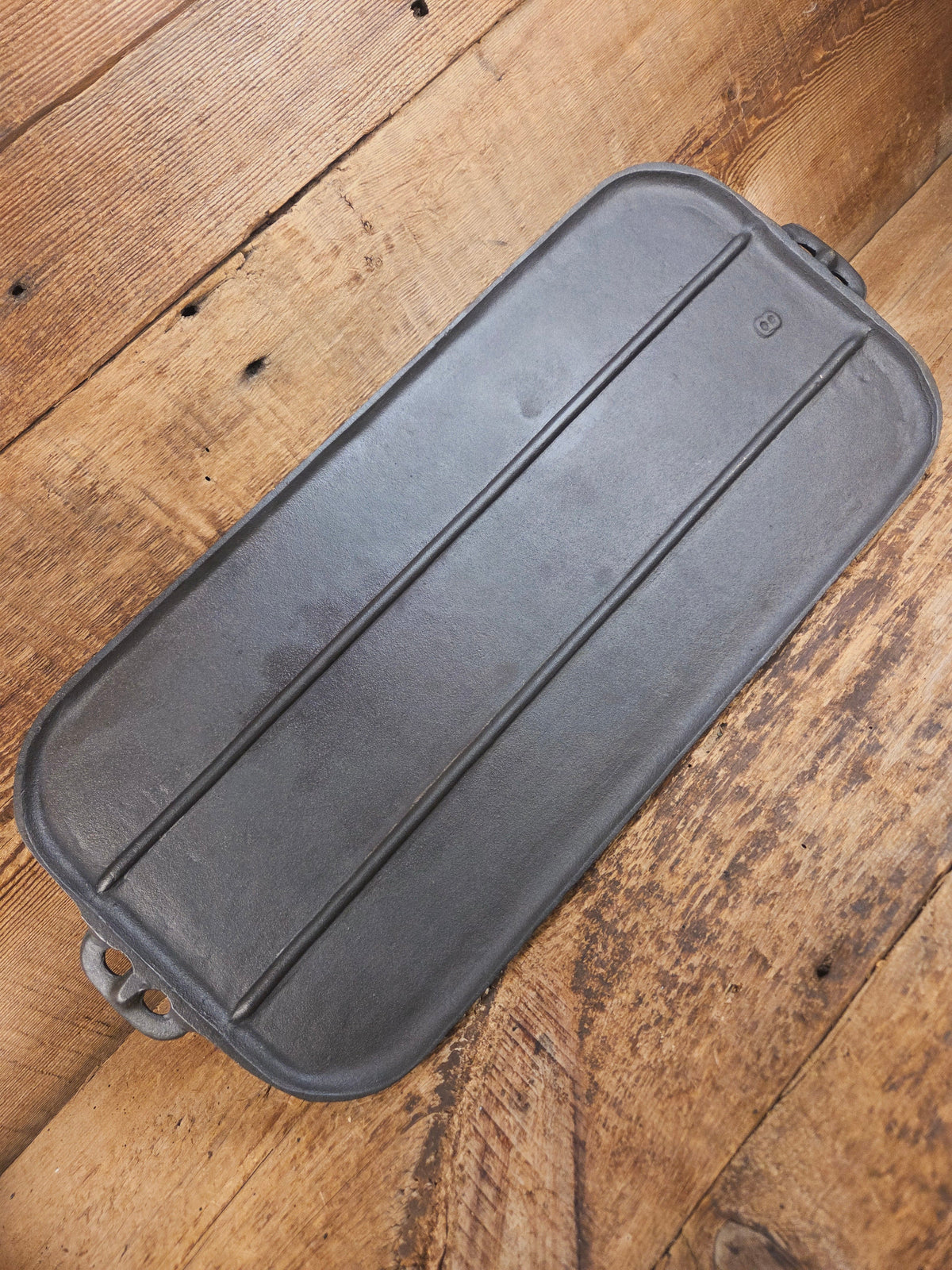 BSR Birmingham Stove and Range #8 Raised Number Cast Iron Griddle. Perfect camp griddle! Griddle