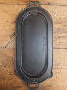 1800’s #7 Antique Gate-marked Long Griddle/Fish Fryer Raised 7 and P Griddle