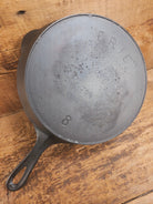 1890’s 3rd Series ERIE #8 Skillet with Heat Ring 704. Amazing piece of culinary history. Wonderfully light to use
