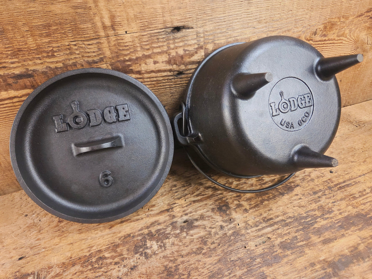 Wow! DISCONTINUED and HTF #6 Lodge Camp Stove. Collector’s Piece Dutch Ovens Trivets & Kettles
