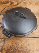 Early Birmingham Stove & Range (BSR) Red Mountain Series #8C Dutch oven with hand scribed numbers Dutch Ovens Trivets &