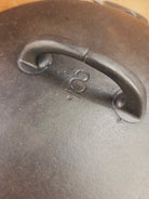 Early Birmingham Stove & Range (BSR) Red Mountain Series #8C Dutch oven with hand scribed numbers Dutch Ovens Trivets &