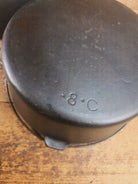 Early Birmingham Stove & Range (BSR) Red Mountain Series #8C Dutch oven with hand scribed numbers Dutch Ovens Trivets &