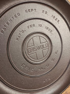 Need a lid? Hard to find 1920’s Griswold No. 10 Skillet Lid with Large Block Logo 470 Skillet