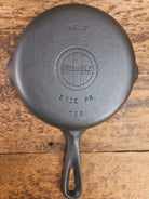 1940’s Griswold No. 3 Cast Iron Egg Skillet with Small Block Logo 709 J Skillet