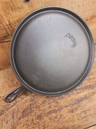 Gorgeous and not often seen #9 Puritan round griddle by Griswold. Perfect for everyday pancakes grilled cheese or oven