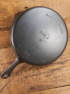 Very cool skillet. Griswold’s Good Health #9 Cast Iron Skillet 659. Classic Department store piece! Skillet