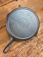 Gorgeous!! Very early 1910’s Griswold #7 Skillet with Heat Ring and Large Slant Logo ’Erie,’ 701 A Skillet