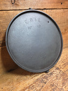 Spectacular and hard to find Griswold ERIE 3rd Series #10 Round Griddle with Bail! You don’t see these often! Griddle