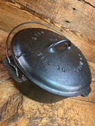 1920’s Griswold #9 Dutch Oven w/ Slant Logo p/n 834 A and p/n 2552 matching block lid Dutch Ovens Trivets & Kettles