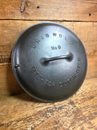 1920’s Griswold #9 Dutch Oven w/ Slant Logo p/n 834 A and p/n 2552 matching block lid Dutch Ovens Trivets & Kettles