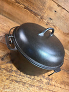 Stunning! 1930’s Favorite Piqua Ware #8 Dutch Oven with matching lid. Smiley Logo. Dutch Ovens Trivets & Kettles