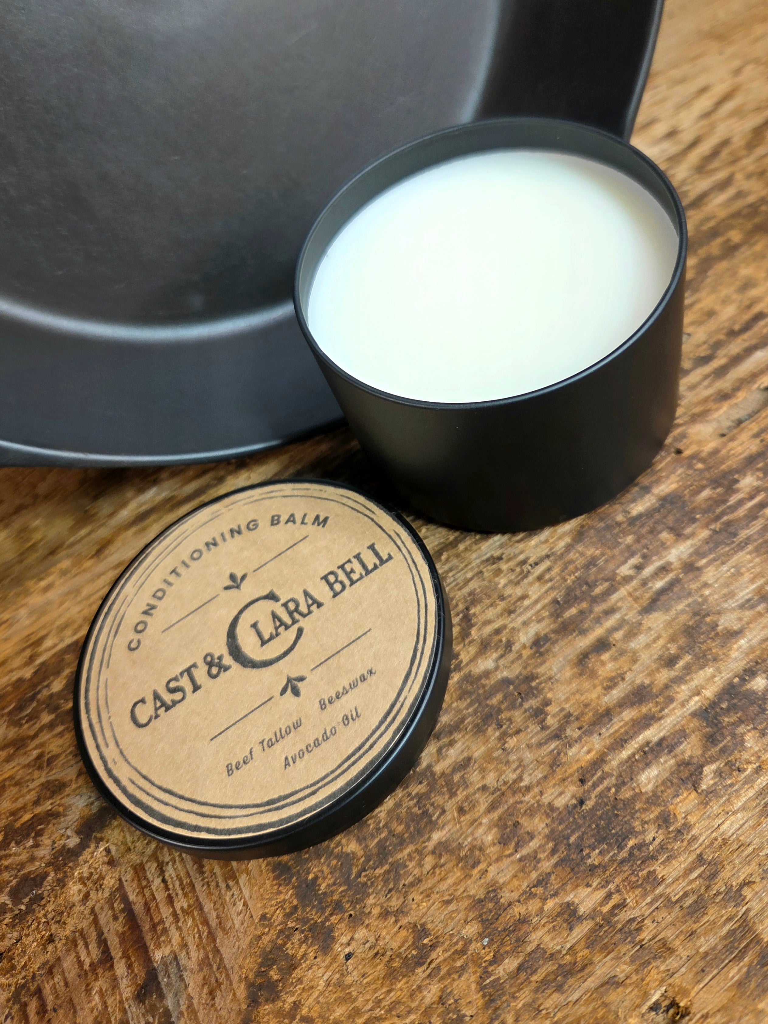 Cast Iron Conditioning Balm (6 oz - Medium) One Medium Tin (6 Oz total) Merchandise