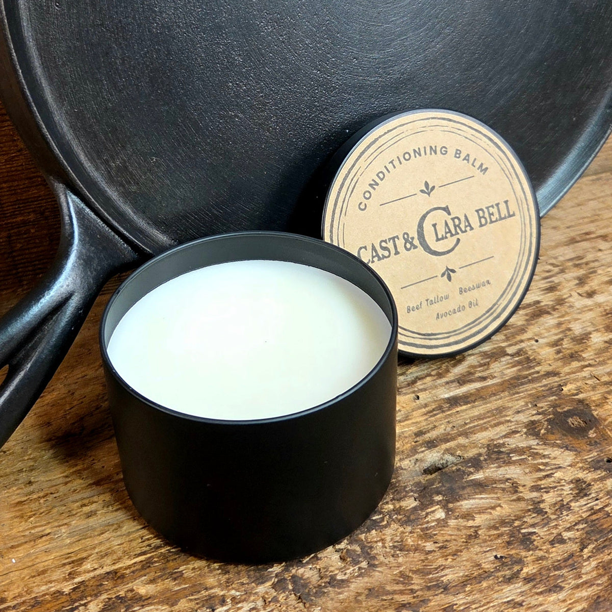 Cast Iron Conditioning Balm (6 oz - Medium) – Cast & Clara Bell
