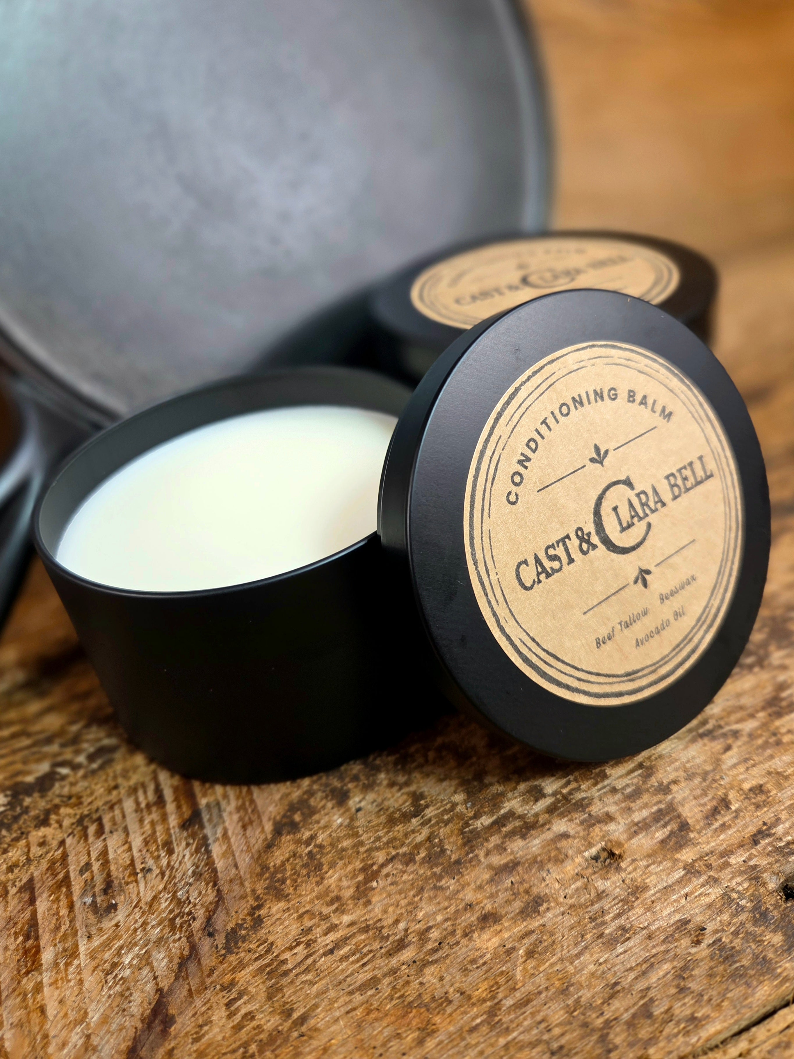 Cast Iron Conditioning Balm (10 oz - Large) One Large Tin (10 Oz total) Merchandise