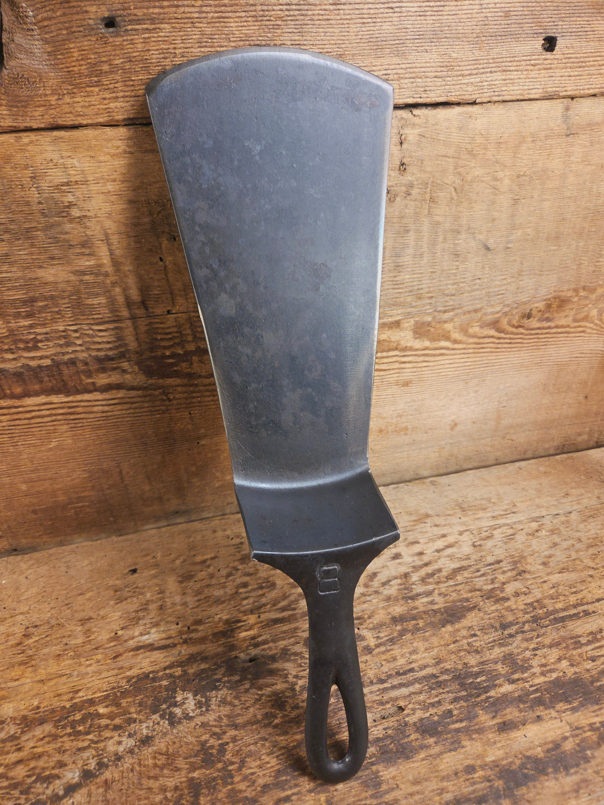 Custom #8 704 Griswold Cast Iron Skillet Spatula. Reclaimed from 1930’s Griswold Block EPU skillet. Awesome gift for
