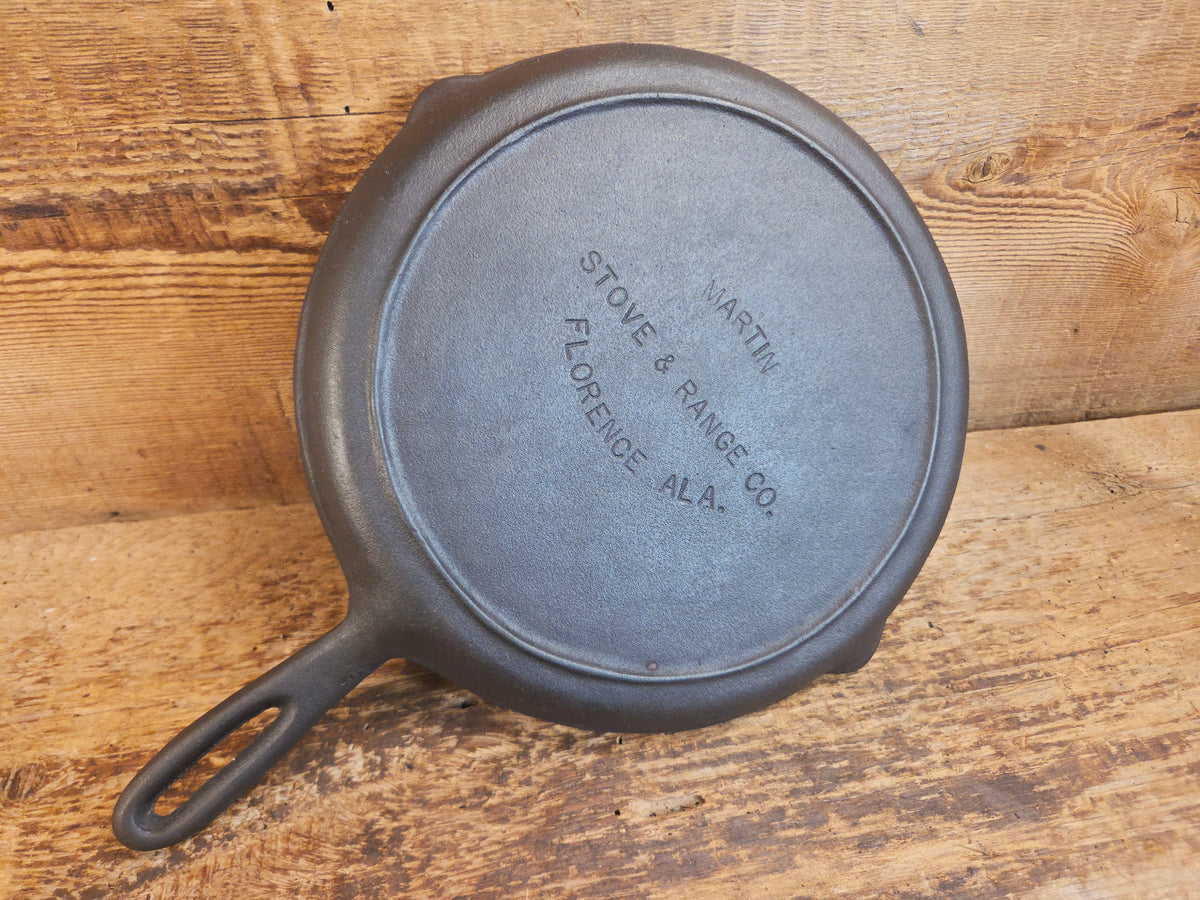 Gorgeous and harder to find Martin Stove & Range No. 8 Skillet Griddle with early Block Logo. Versatile restored and