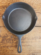 1910’s very early Lodge #6 Cast Iron Skillet with Single Notch and Raised #2 at 6 O’clock position - Skillet