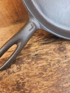 Gorgeous and harder to find Martin Stove & Range No. 7 Skillet Griddle with Hamburger Logo. Versatile restored and