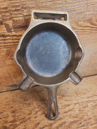 Collectible Griswold 570 Ashtray / Spoon Rest. Small Novelty cast iron skillet (nickel finish) for display or stove!