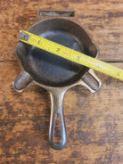 Collectible Griswold 570 Ashtray / Spoon Rest. Small Novelty cast iron skillet (nickel finish) for display or stove!