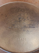 TWO skillets in one! 1920’s Era Wagner Combo Cooker 1401/1401. Nickel Outside Black Iron Inside - Skillet