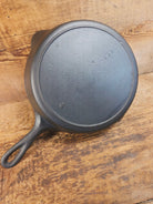 1910’s very early Lodge #6 Cast Iron Skillet with Single Notch and Raised S at 6 O’clock position - Skillet
