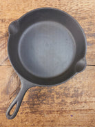 1910’s very early Lodge #6 Cast Iron Skillet with Single Notch and Raised S at 6 O’clock position - Skillet