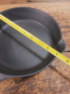 1910’s very early Lodge #6 Cast Iron Skillet with Single Notch and Raised S at 6 O’clock position - Skillet