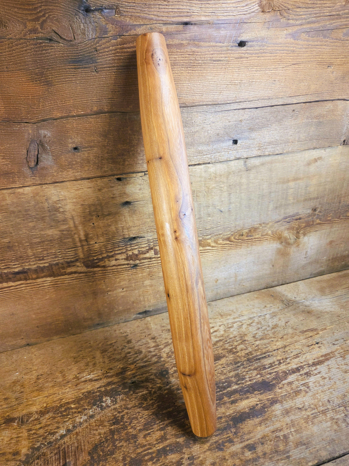 Handspun French Rolling Pin - Spalted Maple - Light Brown - Culinary Accessories
