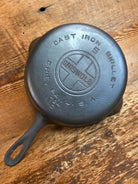 1930’s Griswold #5 Cast Iron Skillet with Large Block Logo 724 C - Skillet