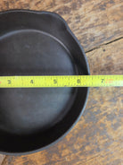 Awesome 1920’s Era Wagner Sidney -O- #3 Skillet with ’Pie’ Logo and Smooth Bottom 1053 D - Skillet