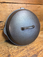 WOW! Hard to find 1930’s Hammered finish Griswold No. 8 DEEP CHICKEN FRYER Cast Iron Skillet 2028 w/ hinged lid 2098